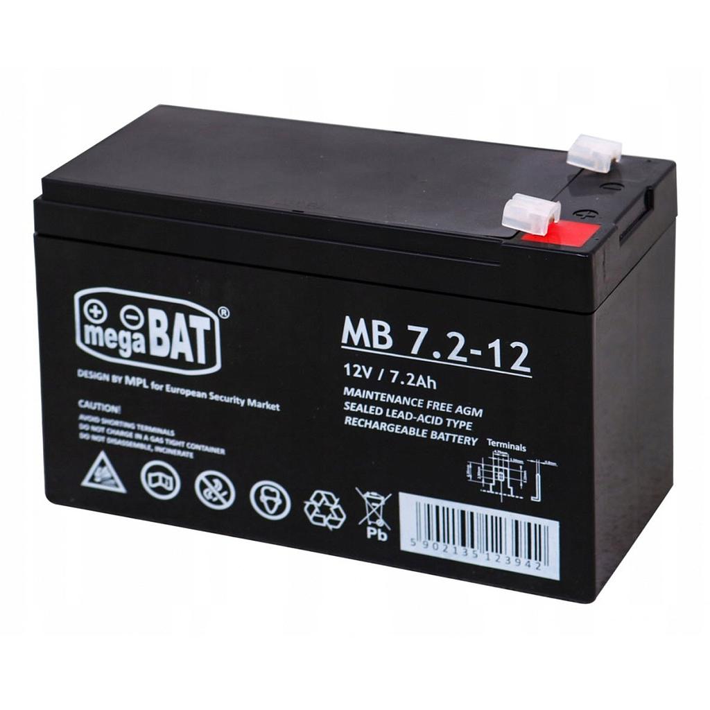 Batterie de 12 V. / 7,2 Amp.