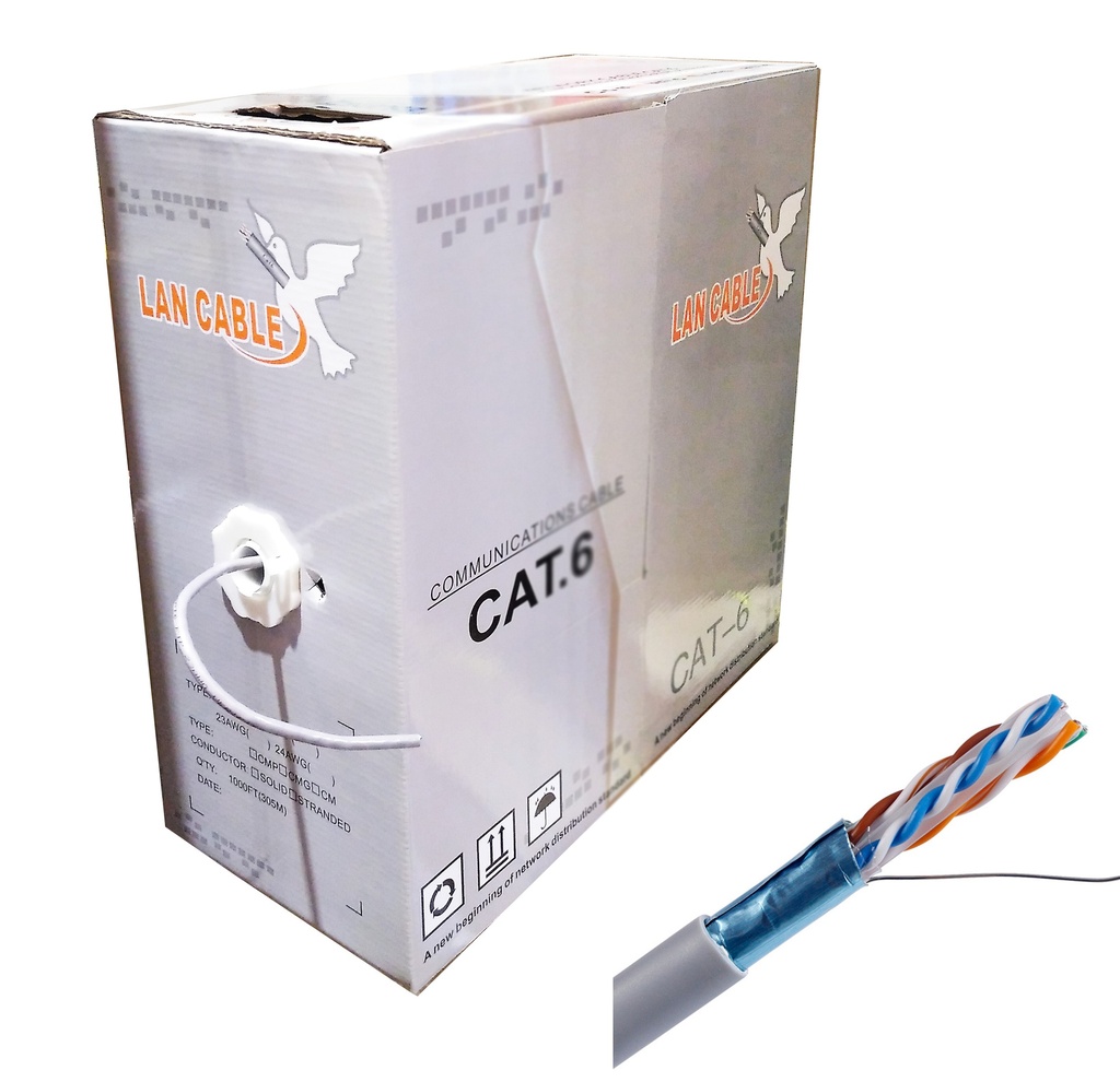 Bobina cable UTP 305m apantallado CAT6e