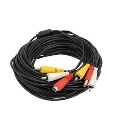 Câble RCA pour caméras de CCTV audio, vidéo et alimentation. 10 m