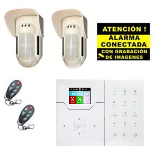 Kit d'Alarme Bysecur IP / GSM. Centrale + 2 Volumétriques d'Extérieur + 2 Télécommandes