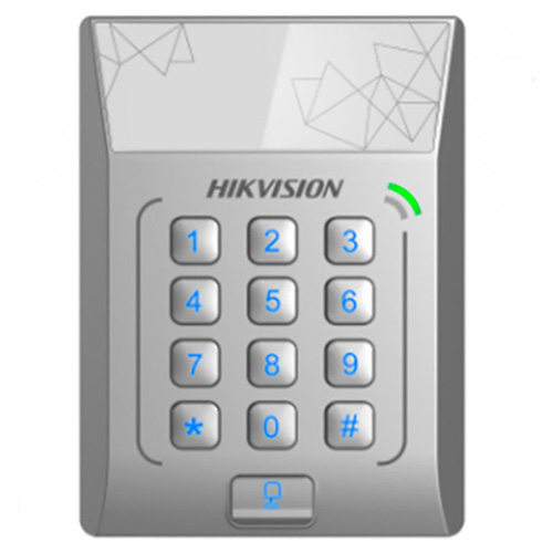 Terminal autónomo de accesos con teclado Hikvision EM 125 khz