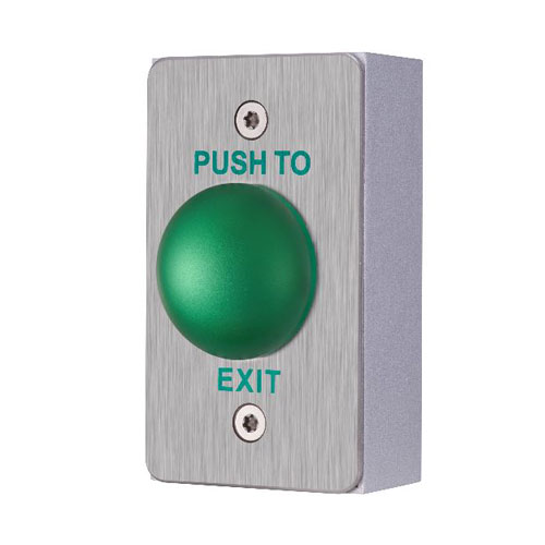 Stainless steel Exit metal button