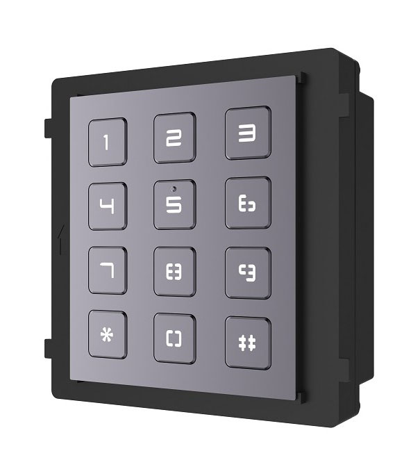 Módulo de apertura con teclado para videoportero IP modular superficie/empotrado Hikvision