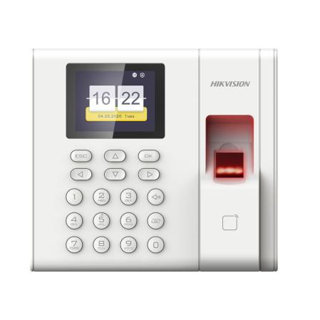 Hikvision Fingerprint Time Attendance Terminal with Mifare Card , Keypad and Battery