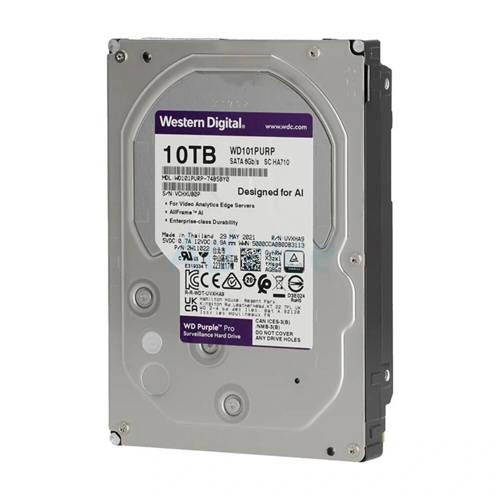 10 Tb hard Disk ( 10240 Gb ) Western Digital Purple.