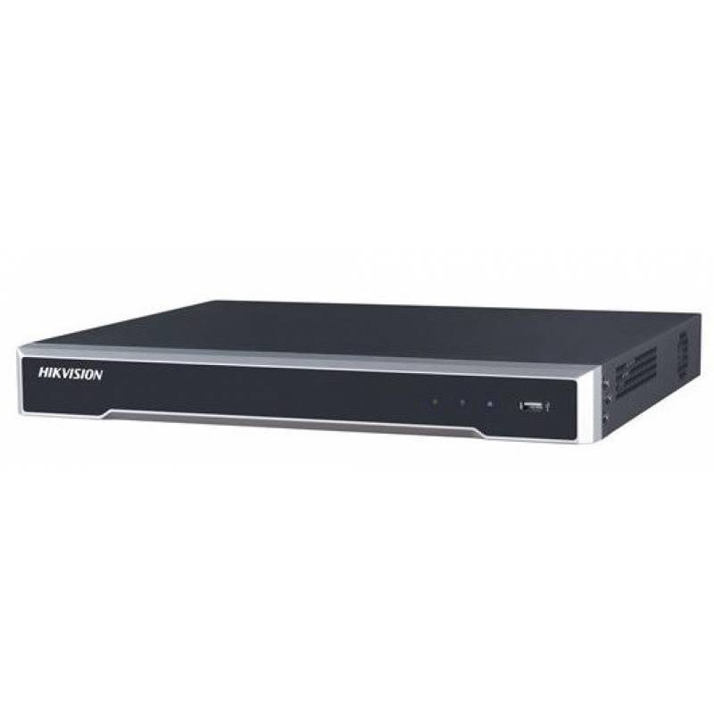 Grabador NVR IP 8CH 2HDD 80/160Mbps 1U 8PoE 4K E/S Audio Alarma 4E/1S Hikvision