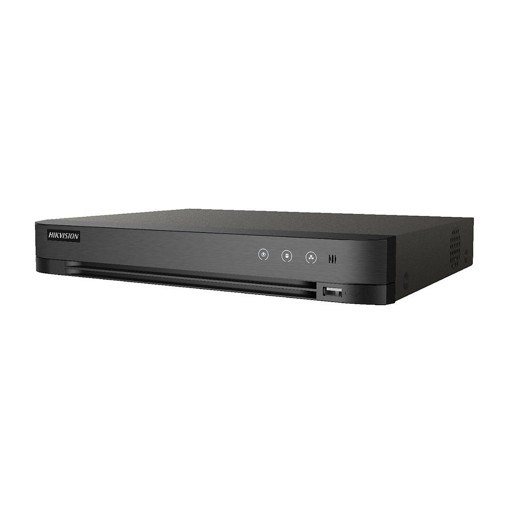 Grabador DVR 16 CH + 8IP Turbo HD 5.0 Acusense 1HDD E/S Audio Hikvision