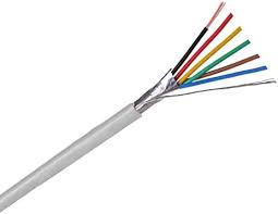 100m roll of flexible cable 4+2 wires shielded halogen-free (AL/M 4x0,22+2x0,75 HF)