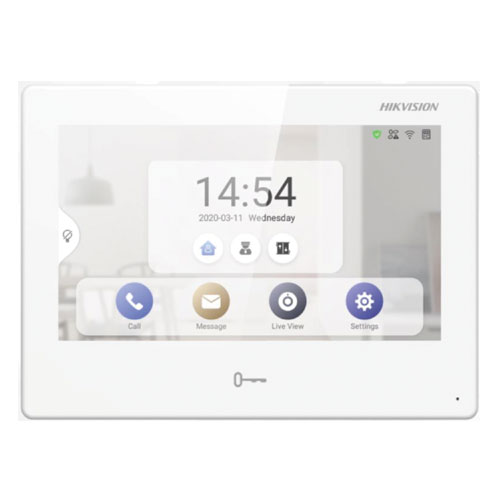 Écran tactile 7" pour interphone vidéo Connexion Android avec les appareils Hik-Connect WiFi-IP Hikvision