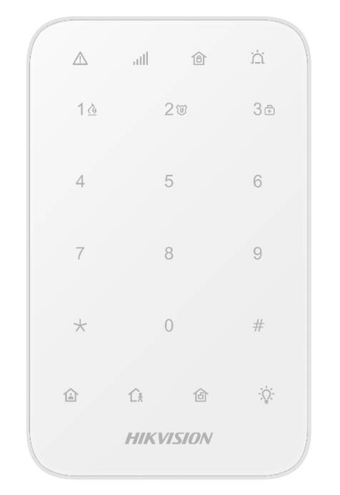 Wireless LED touch keyboard for Hikvision AXPRO system control compatible 868MHz