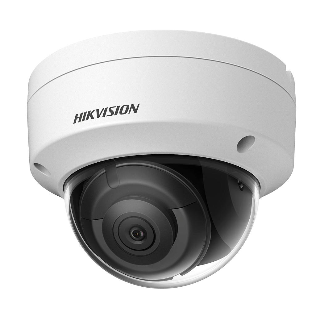 Cámara Domo IP 4MP 2.8mm WDR120 IP67 IK10 IR30 E/S Audio Alarma Acusense 2ªGen Hikvision