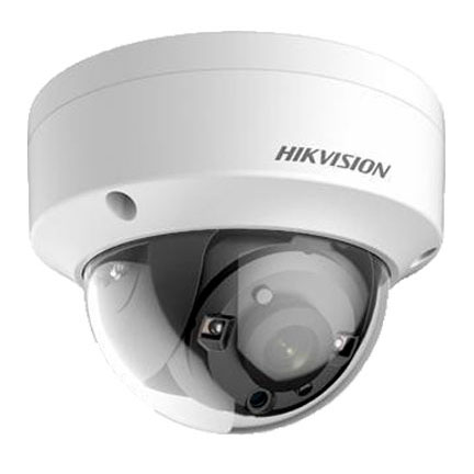 Cámara Domo 5MP 2.8mm 4en1 Ultra Low Light IP67 IR30m IK10 Hikvision 