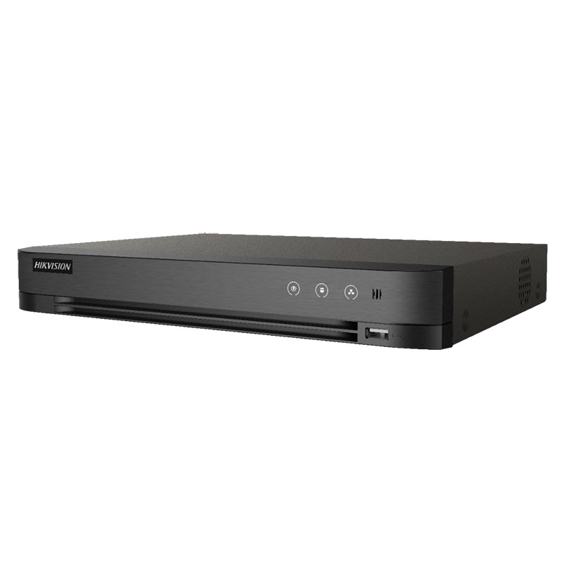 Grabador DVR 5en1 4CH 8MP + 4CH IP 4MP AcuSense 1U H.265 1HDD E/S Audio Face Capture Hikvision