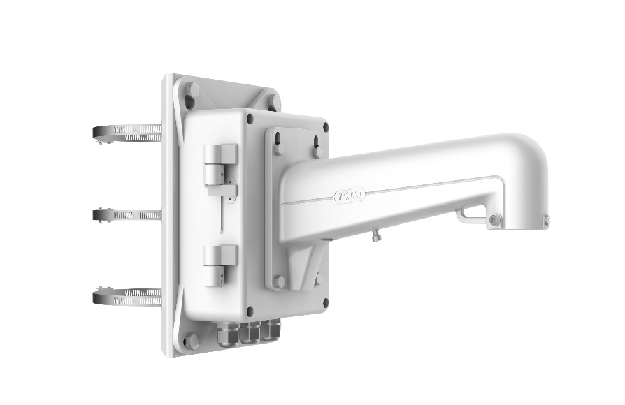 Soporte Caja de conexiones Hikvision de montaje en poste vertical para domos Aluminio