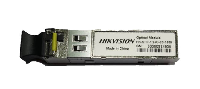 SFP module 1.25G 3.3V MSA 20Km Bidirectional LC connector. Singlemode Wavelength Tx1550nm/Rx1310nm Hikvision