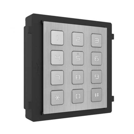 [DS-KD-KP/S] Módulo de apertura con teclado de acero inoxidable para videoportero IP modular empotrado/superficie Hikvision