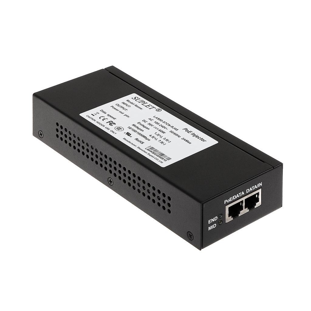 Fuente alimentación Inyector PoE LAS60-57CN-RJ45 60 W Hikvision