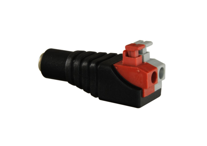 Conector DC  hembra de fácil conexionado