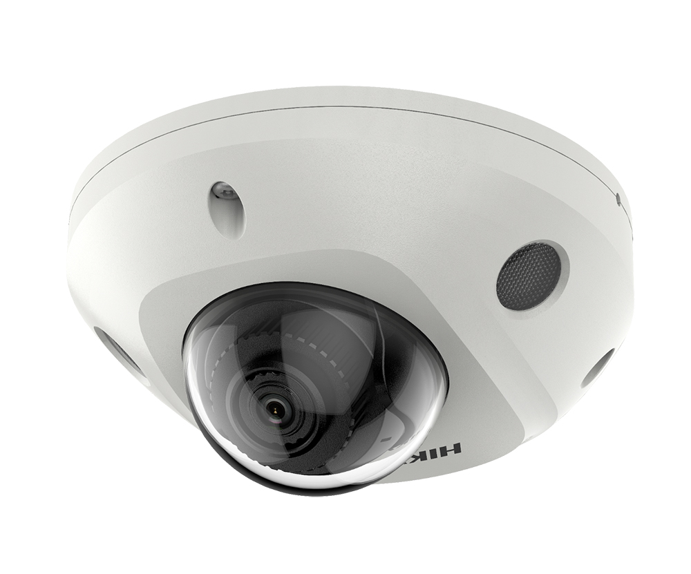 Fixed minidome IP camera 2.8mm 2MP AcuSense IR30m MIC Hikvision