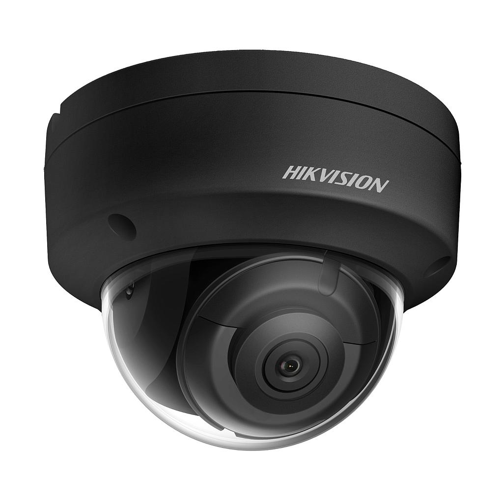 Cámara Domo IP 4MP 2.8mm WDR120 IP67 IK10 IR30 E/S Audio Alarma Acusense 2ªGen Black Hikvision