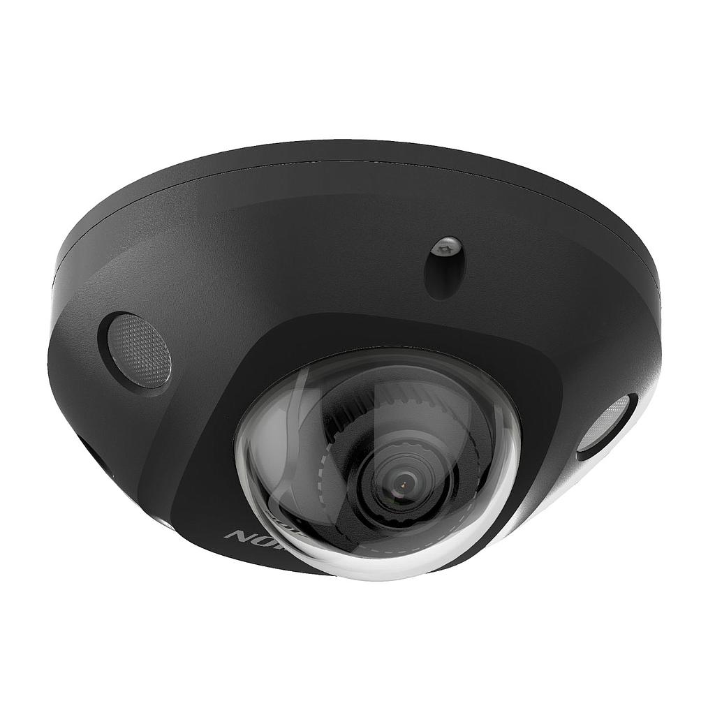 IP Minidome Camera 4MP 2.8 mm AcuSense IR30 MIC WDR120 I/O Audio Alarm IP67 Smart Functions Black Hikvision