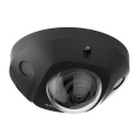 Cámara Minidomo IP 4MP 2.8 mm AcuSense IR30 MIC WDR120 E/S Audio Alarma IP67 Funciones Inteligentes Black Hikvision