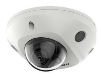 Cámara mini Dome WiFi 4MP 2.8mm Acusense 2ªGen IP67 IK08 IR30 WDR120 E/S Audio Alarma Hikvision