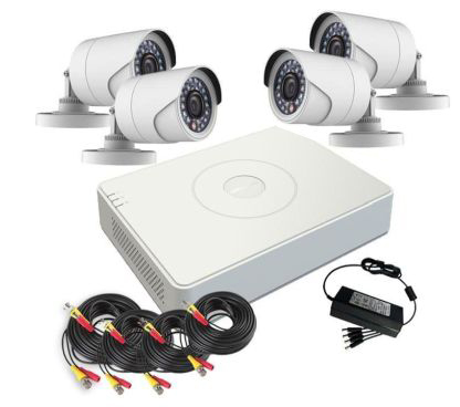 KIT Recorder DVR 5in1 4CH + 4x Minibullet 4in1 1MP Hikvision