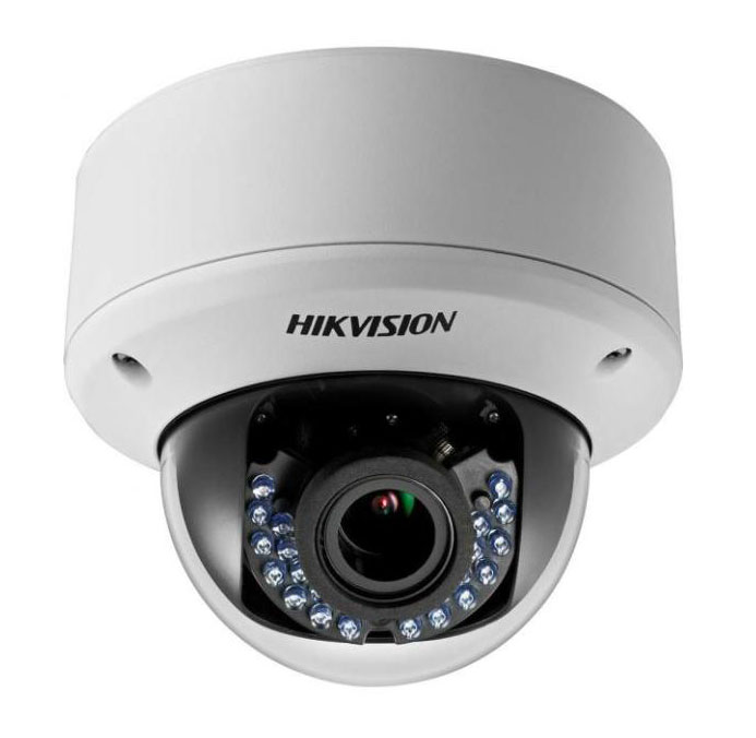 Cámara Domo 2MP Varifocal 2,8-12mm Antivandálica IP67 IR40 PoC Hikvision