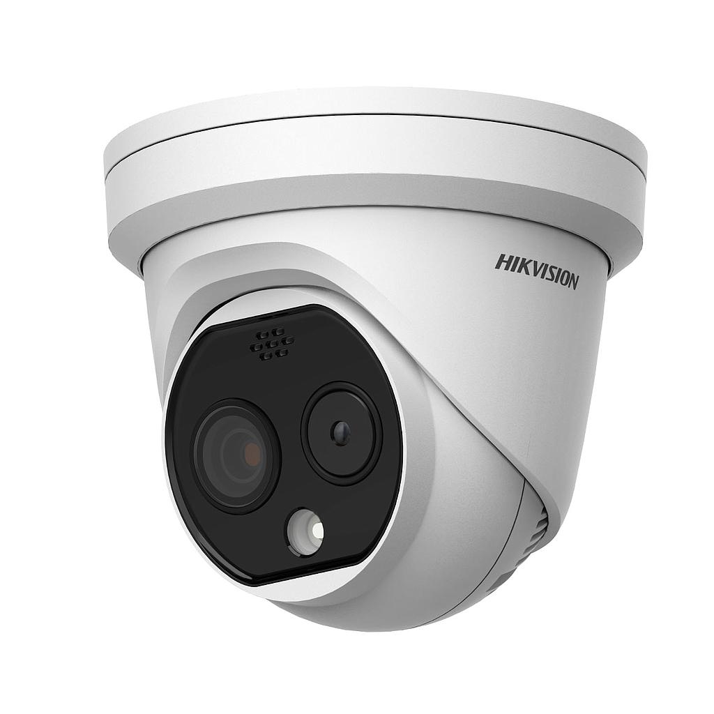 IP Dome Bi-spectrum Optical/Thermal 4MP 1.8/2mm IR15m White Light 30m I/O Audio Alarm MIC Visible-Audible Alarm Video Analytics Hikvision