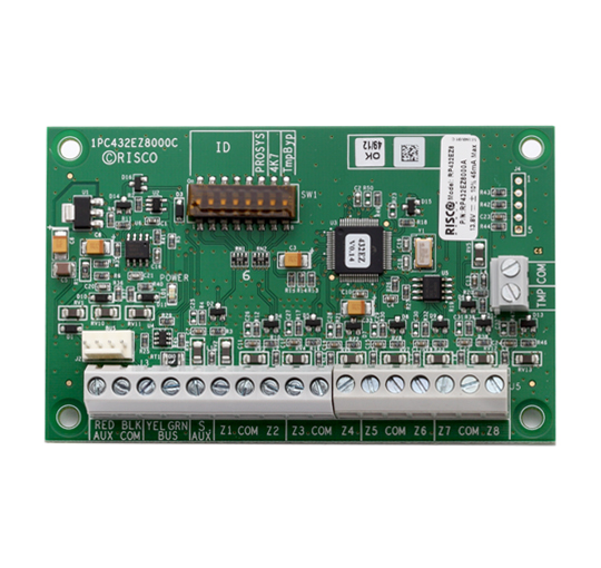 Módulo Expansor de 8 zonas cableadas convencionales Grado 3 para LightSYS+, LightSYS y ProSYS Plus