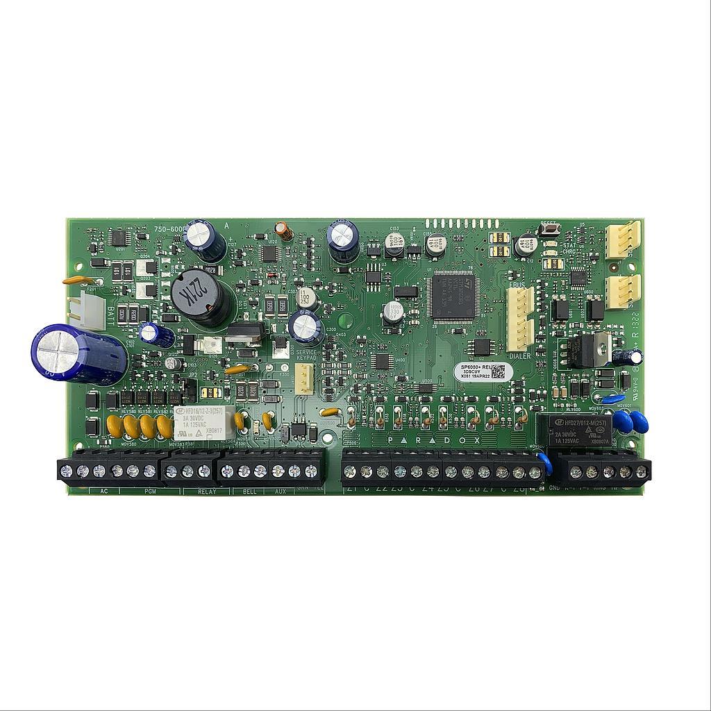 Placa Panel de control Alarma Spectra SP6000+ 8 zonas. Ampliable 32 zonas Paradox