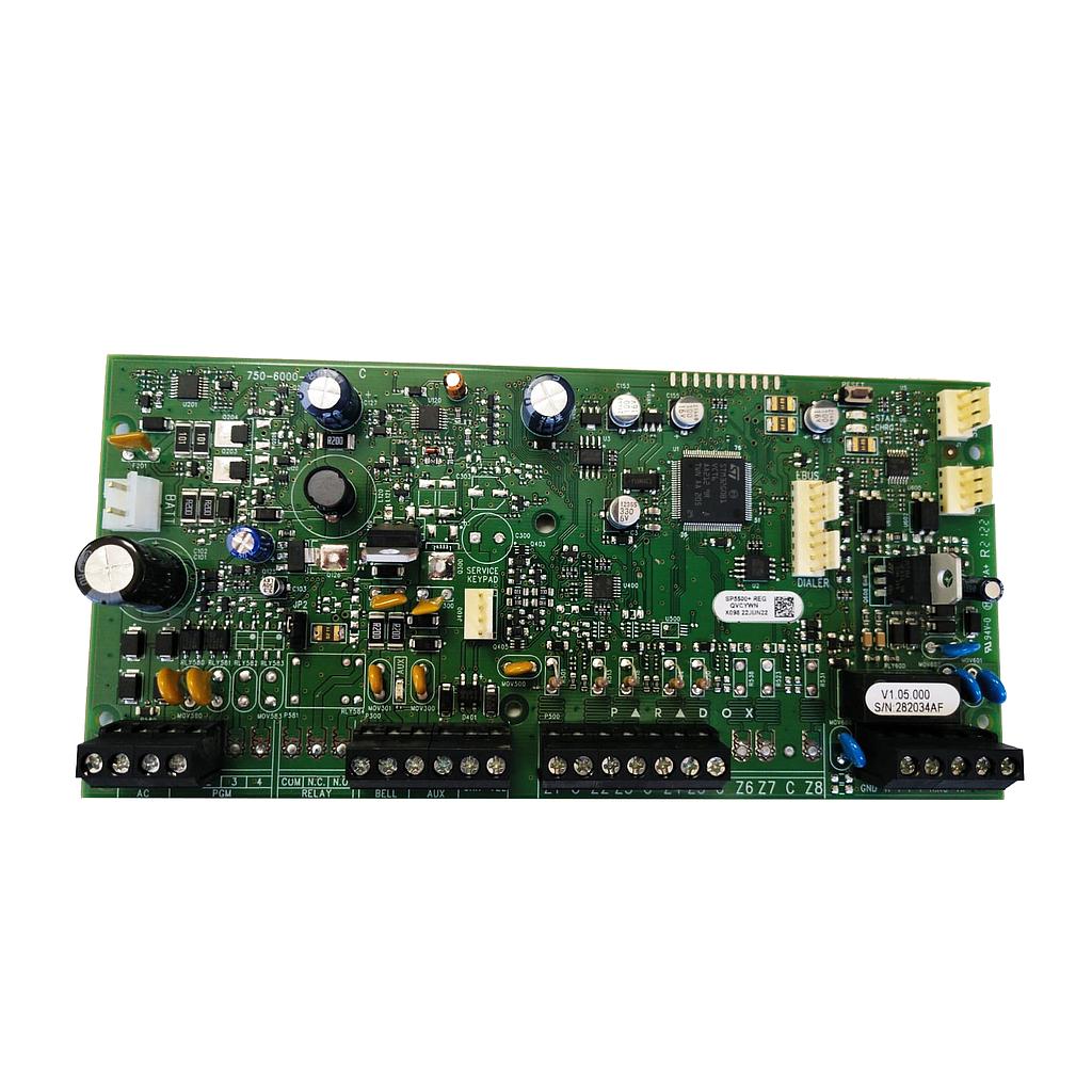 Placa de Panel de control Alarma Spectra SP5500+ 5 zonas Ampliable 32 zonas Paradox