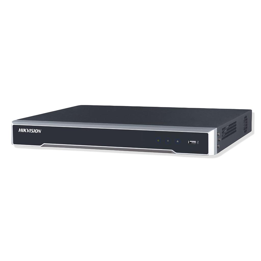 Grabador NVR 16CH IP 1U 16 PoE 8MP 2xHDD Hikvision