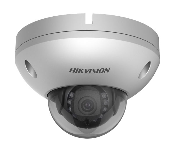 Cámara minidomo IP 4MP 2.8mm anticorrosión IR15 IP67 E/S Alarma Hikvision