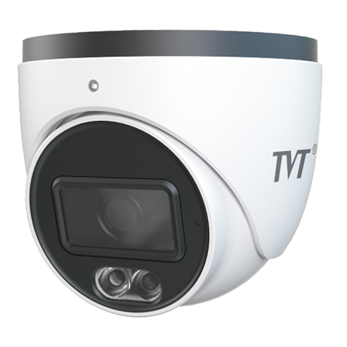 IP Dome Camera 4MP Full Color IR30 IP67 Audio MIC TVT