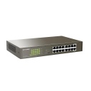 Switch 16 puertos Gigabit no gestionable 16 puertos PoE enracable L2 IP-COM