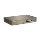 Smart Switch 9 Gigabit + 1 SFP ports 8PoE Managed L3 IP-COM