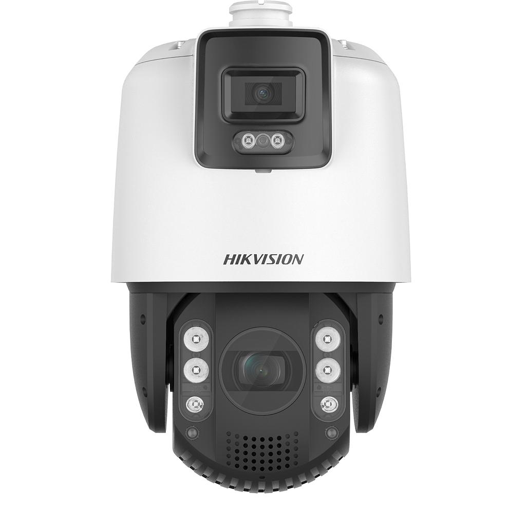 Cámara Domo PTZ 7" Panorámica IP 4MP  5.9-188.8mm IR200 Zoom 32X TandemVu VCA Acusense DarkFighter WDR120 Audio Alarma IK10 IP66 Hikvision