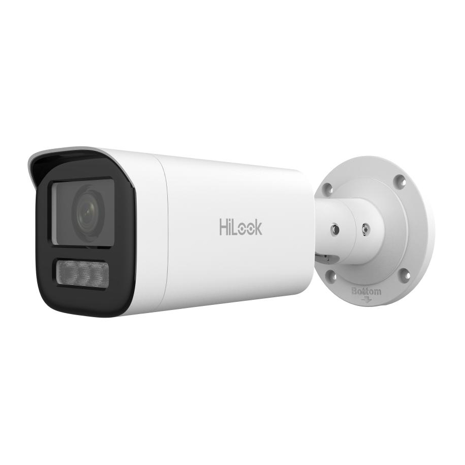 Cámara IP Bullet 4MP 2.8 - 12 mm IP67 Luz Blanca IR 50 MIC Detección de personas y vehículos Motion Detection 2.0
