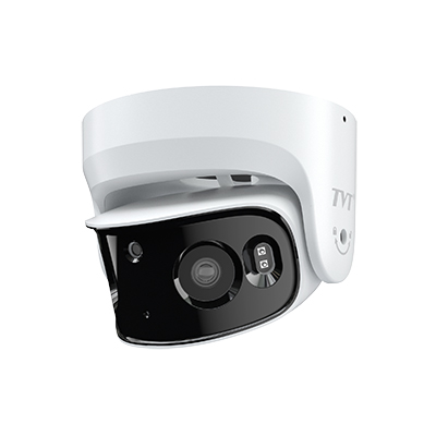 2x4MP 180° Panoramic Network  Full color Camera