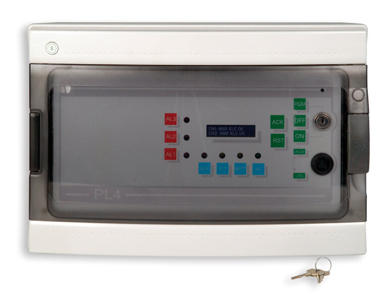 Panel de control de gas de 4 entradas canales, de triple umbral