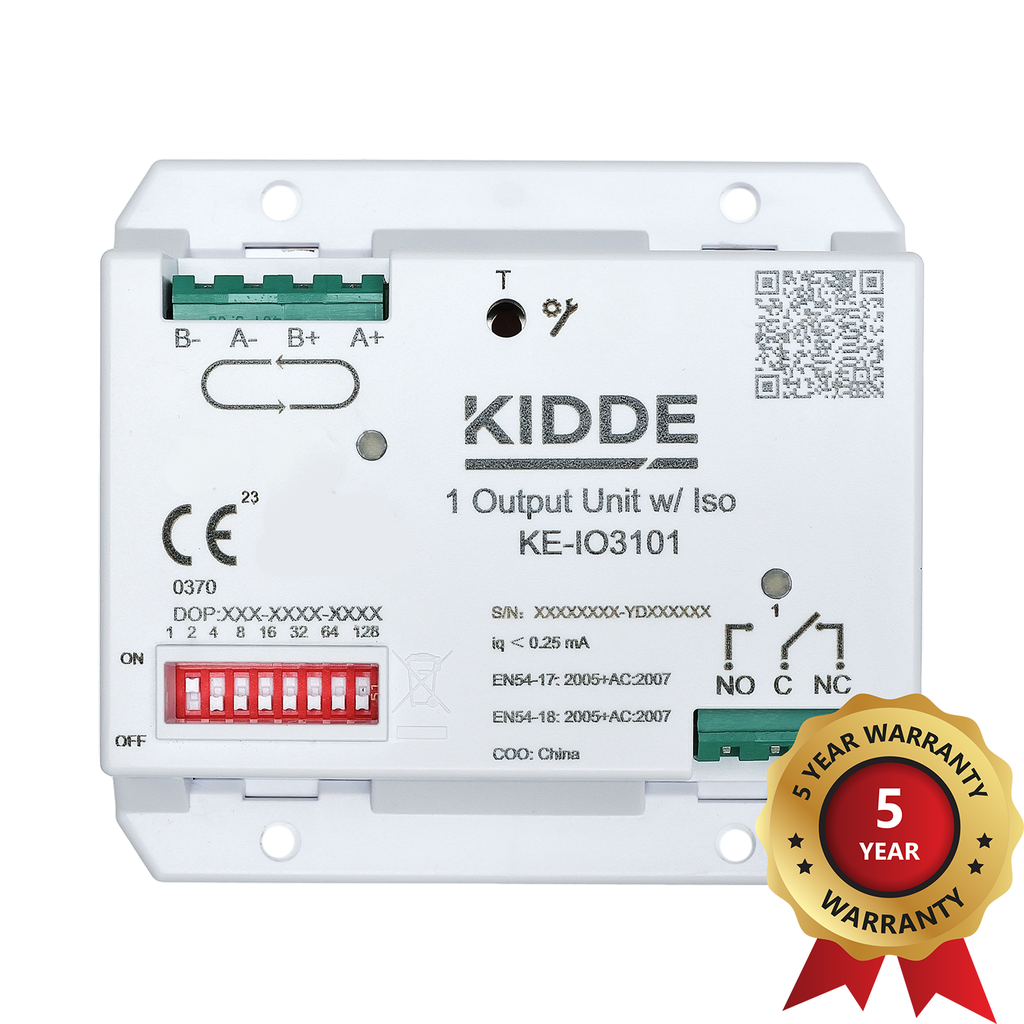 Unidad inteligente direccionable de 1 salidad con aislador Kidde