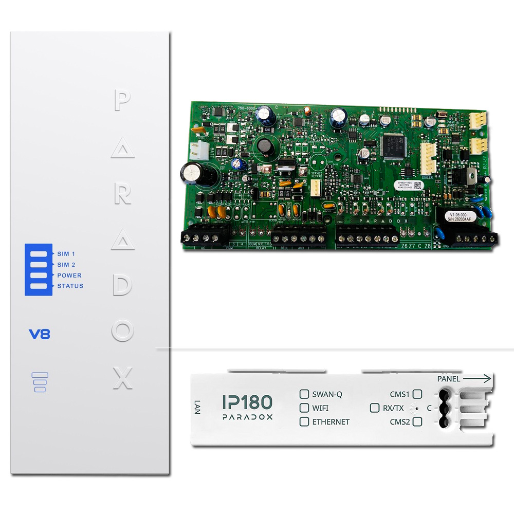 Kit adaptación a MQTT Paradox SP5500+ , Módulo IP180 , Módulo PCS265V8