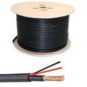 [BSC03124] Bobina de 250m cable combinado RG-59 + alimentación. Libre de Halógenos