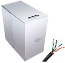 [BSC01419] 305m Drum (Box) of UTP CAT5e cable with cover suitable for outdoor use.