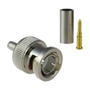 [BSC01261] Conector BNC fino macho para crimpar cable de CCTV Micro RG-59