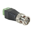 [BSC01262] Conector de video BNC macho con salida +/- de 2 terminales