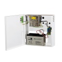 [BSC02979] Source d'Alimentation 12V - 5A avec boîtier et espace pour batterie de secours de 7Ah