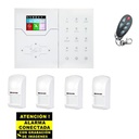 [BSC02294] Kit d'Alarme Bysecur IP / GSM. Central + 4 PIR + 1 Télécommande